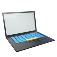 3d laptop illustration png