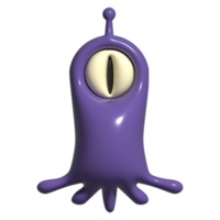 3d ikon monster, utomjording png