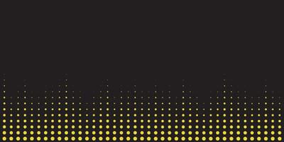 Black abstract background with yellow dots vector
