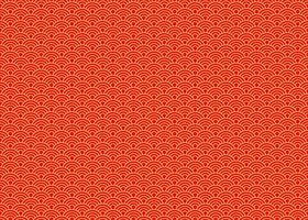 Seamless red background with Asian wave pattern. Beautiful design for wallpaper, card, fabric, banner, wrapping paper. vector