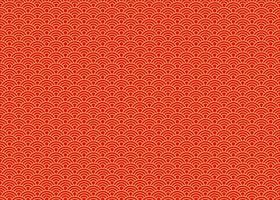 Seamless red background with Asian wave pattern. Beautiful design for wallpaper, card, fabric, banner, wrapping paper. vector