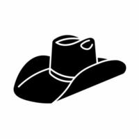 Cowboy hat icon vector simple illustration.