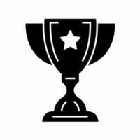 Trophy icon vector simple illustration.