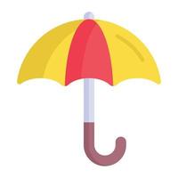 Beautiful vector icon of umbrella in modern style