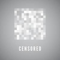 Censorship gray mosaic. Censored data. Pixels blur area. Private content. Vector illustration