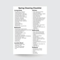Spring Cleaning Checklist,Weekly Cleaning Checklist,Cleaning Planner,Spring Cleaning Schedule,Spring Cleaning Printable,Cleaning Checklist vector