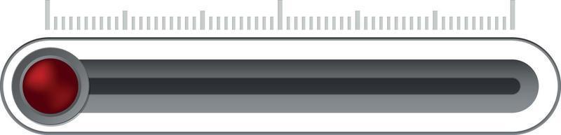 Simple Volume Indicator With Red Button vector