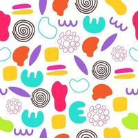 Abstract shape pattern for wrapping, fabric or poster vector