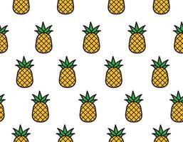 Pineaple background pattern vector