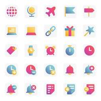 Gradient color icons for Universal web and mobile. vector