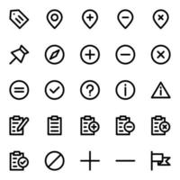 Outline icons for Universal web and mobile. vector