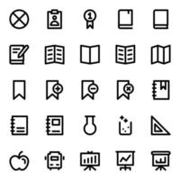 Outline icons for Universal web and mobile. vector