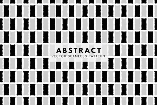 Tiled square lines checkered style monochrome abstract seamless repeat pattern vector