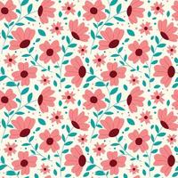 Floral shape seamless pattern. Repeat pattern. vector