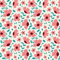 Floral shape seamless pattern. Repeat pattern. vector