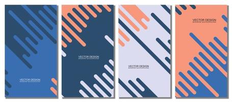 Abstract modern template set background. vector