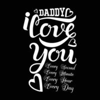 Fathers day typographic quotes t shirt design vector. vector