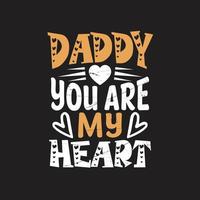 Dad typographic t shirt design vector