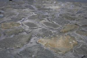 texture of a stone background with different size stones photo