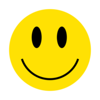 Jaune content sourire visage émoticône png