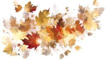 Autumn leaves background. png