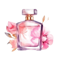 Watercolor perfume isolated png