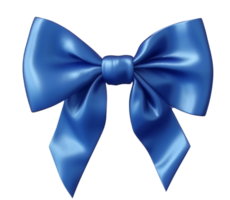 Blue isolated bow. png