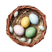 Cute Easter Eggs Isolated. png