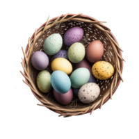Cute Easter Eggs Isolated. png