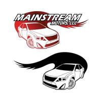 Mainstream motor car illustration vector