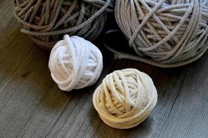 ball color cotton twine for needlework photo