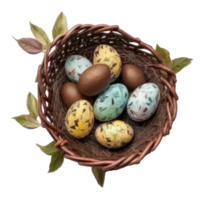 Cute Easter Eggs Isolated. png