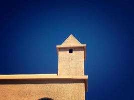 interesting, minimal background with bright architectural details in close-up photo