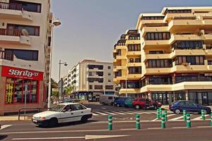 urban landscape from the capital of the Canary Island Lanzarote Arrecife in Spain on a warm summer day photo