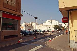 urban landscape from the capital of the Canary Island Lanzarote Arrecife in Spain on a warm summer day photo