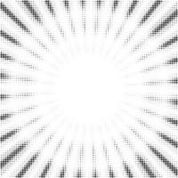 Sun rays halftone background. White and grey radial abstract comic pattern. Vector explosion abstract lines backdrop