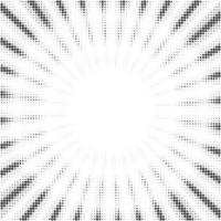 Sun rays halftone background. White and grey radial abstract comic pattern. Vector explosion abstract lines backdrop