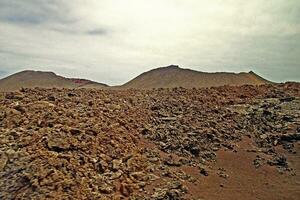 orignal volcanic landscapes from the Spanish island of Lanzarote photo