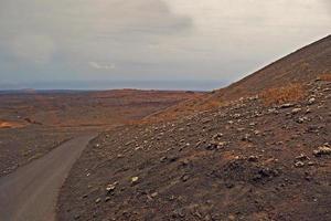 original volcánico paisajes desde el Español isla de lanzarote foto