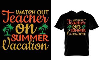 Summer, vacation, typography, surfing T-Shirt design vector