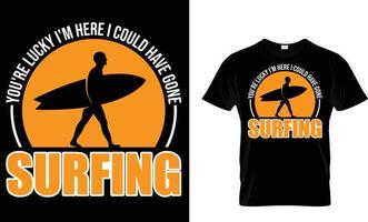 Summer, vacation, typography, surfing T-Shirt design vector