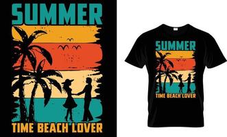 verano, vacaciones, tipografía, surf camiseta diseño vector