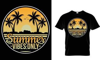 Summer, vacation, typography, surfing T-Shirt design vector