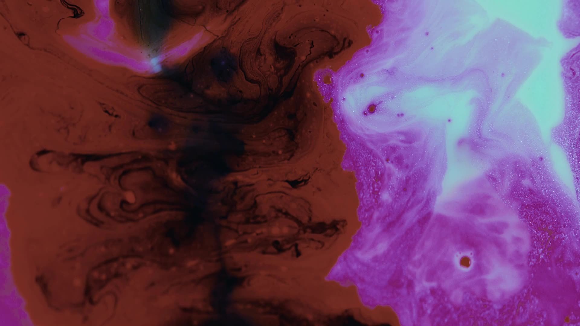 Abstract liquid motion video background, slow flow of colours mixing