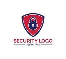 Security logo design on white background, Vector illustration.