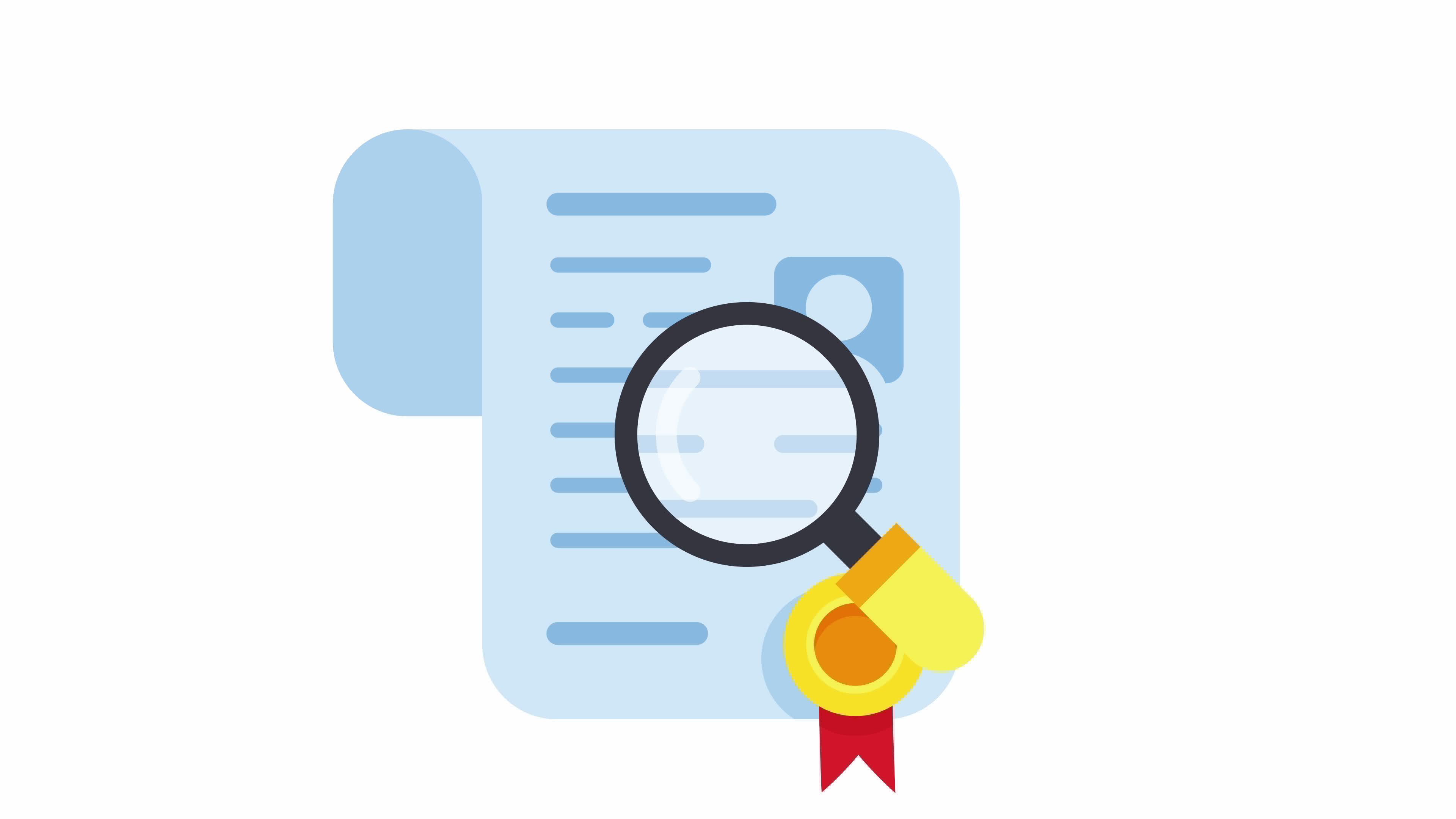 Animation of candidate #39 s document verification Document inspection or