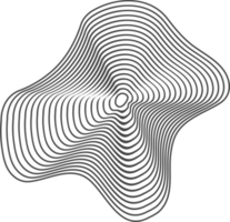 Topographie Linie Kreise. Baum Ringe organisch Muster. Natur wellig Kontur Form. topografisch Symbol png