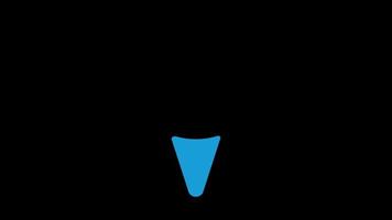 animation ice cream chat technology on the black background. Speech bubble symbol for your website design, logo, app, UI, ice cream shop. video