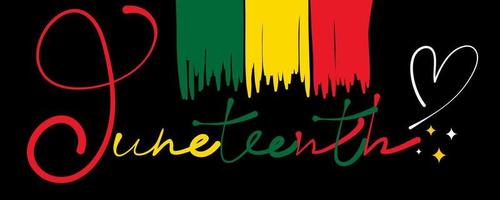 Juneteenth freedom day vector design