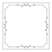 hand drawn outline background and frame vector